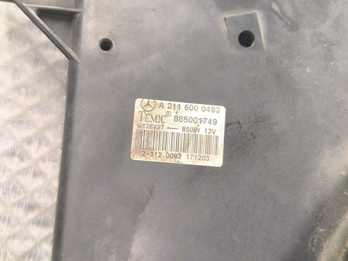MERCEDES-BENZ E-CLASS (W211) (2002-2009) 2004 Jäähdyttimen tuuletin sähkö - A2115000493 A2205000293 885001749