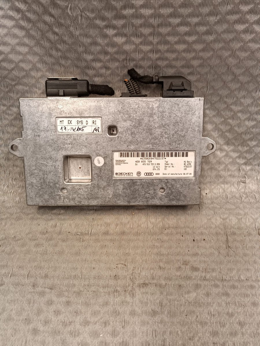 AUDI A6 / A6 ALLROAD (C6, 4F) (2004-2011) /  2004 Ohjausyksikkö MMI (Multimedia interface) - 4F0910729Q 4E0035729 4F0910730B