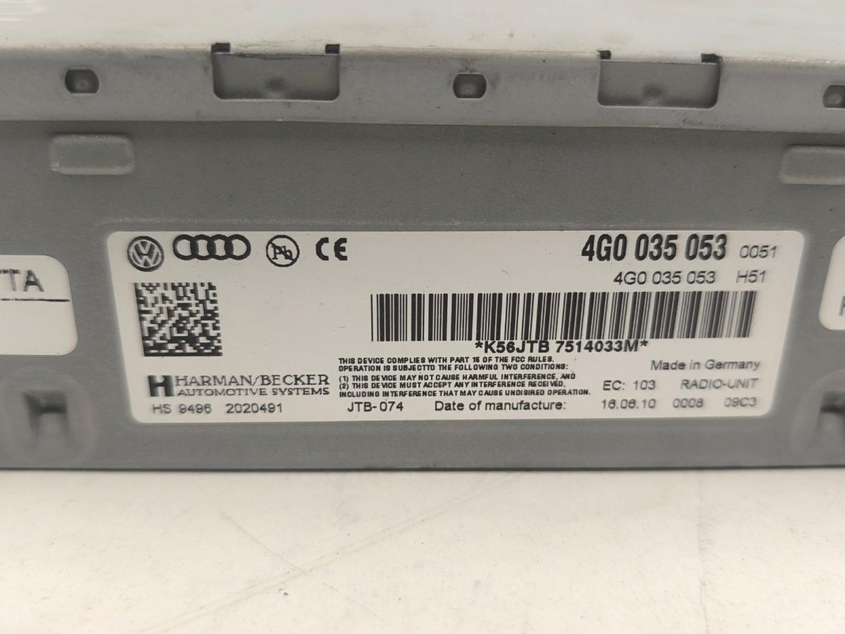 AUDI A5 (B8) (2007-2016) 2010 Radio - 4G0035053