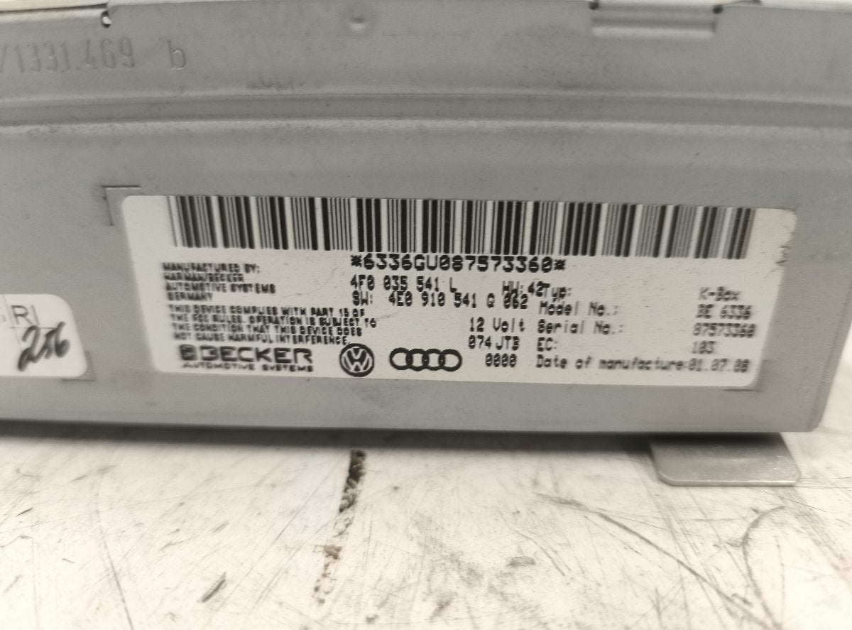 AUDI A4 / A4 ALLROAD (B8) (2007-2015) /  2008 Radioviritin - 4F0035541L 4E0910541Q