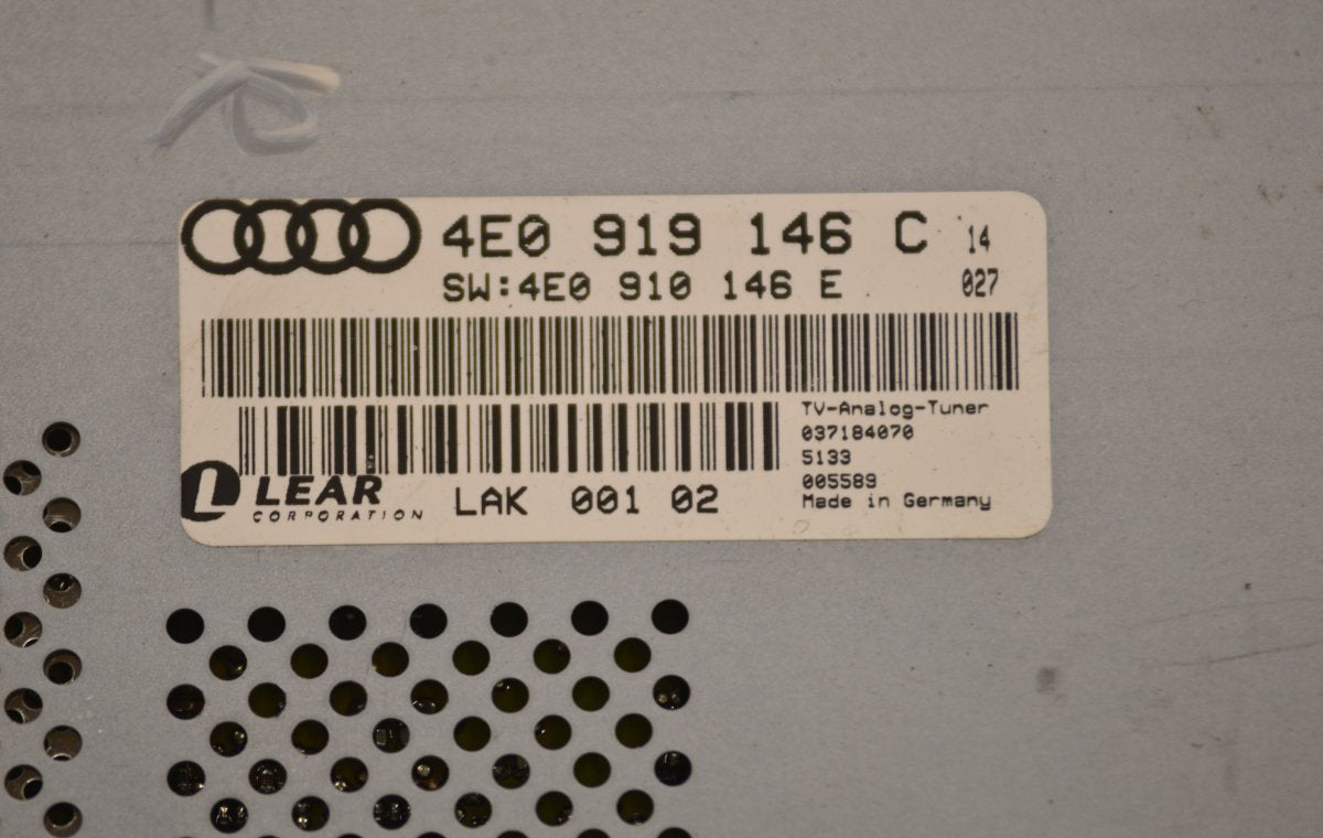 AUDI A8 (4E) (2002-2010) 2005 Tv, vastaanotin - 4E0919146C